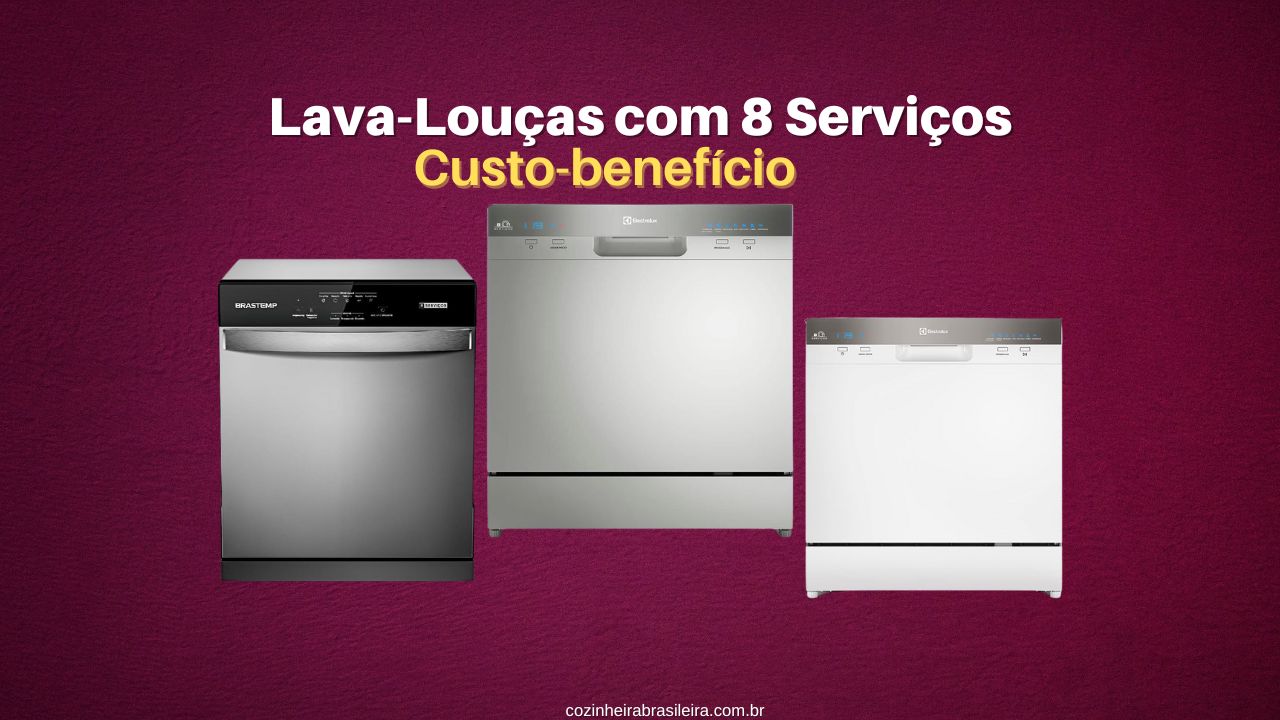Melhores Lava-Louças com 8 Serviços